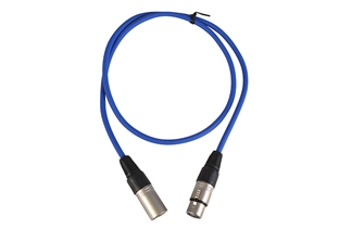 XLR Male to XLR Female Patch Lead 3 Pin Balanced Choice of Length & Colour